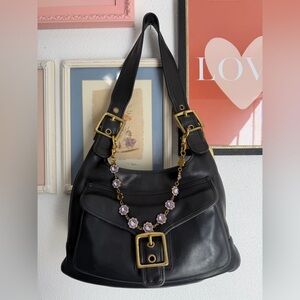 Vintage Coach Legacy Saddle Bag 9340